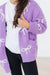 Lilac/Coconut Bow Cozy Cardigan-Mila & Rose ®