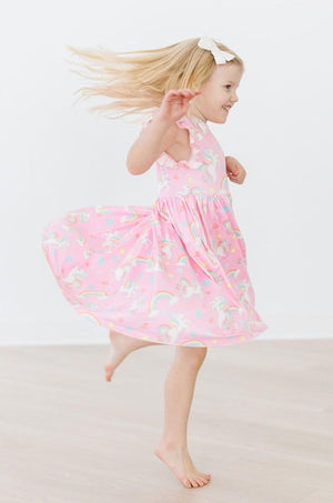 My Little Unicorn Flutter Sleeve Twirl Dress-Mila & Rose ®