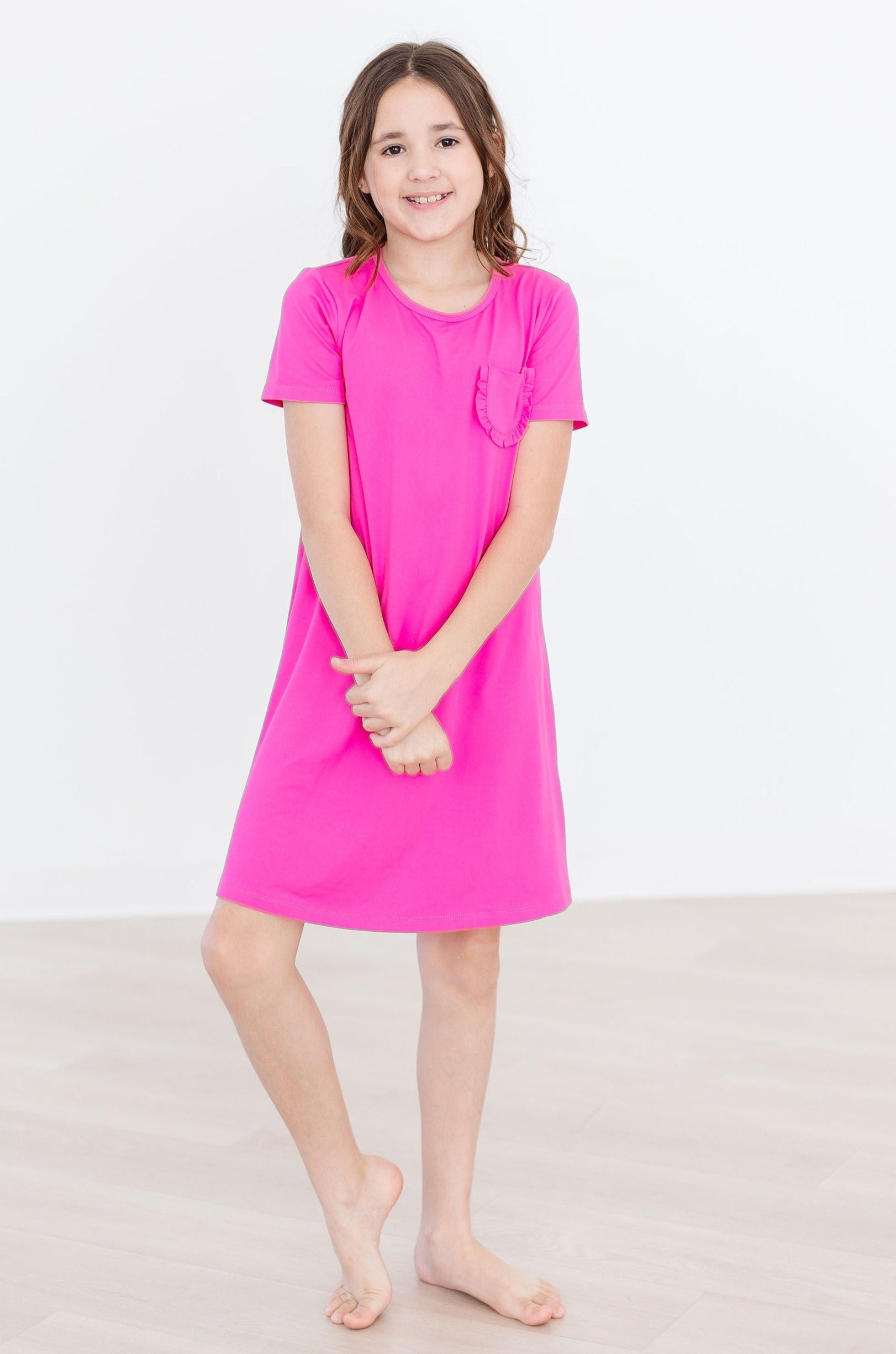 Hot Pink T Shirt Dress