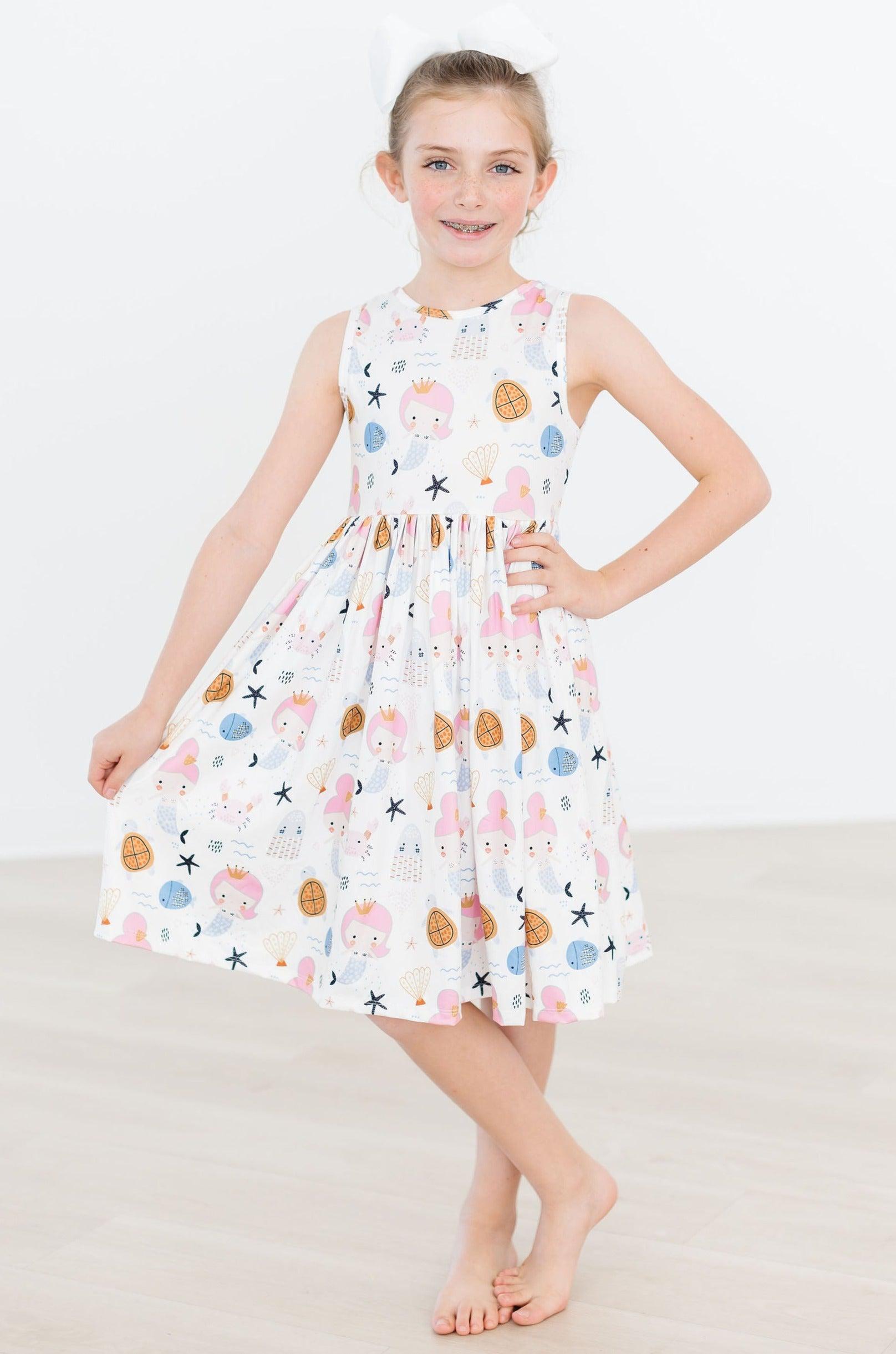 Mermaid Scales S/S Twirl Dress - Mila & Rose ®