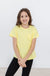 Yellow Ruffle Pocket Tee-Mila & Rose ®