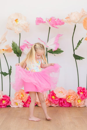 Rainbow Floral Tank Tutu Dress-Mila & Rose ®