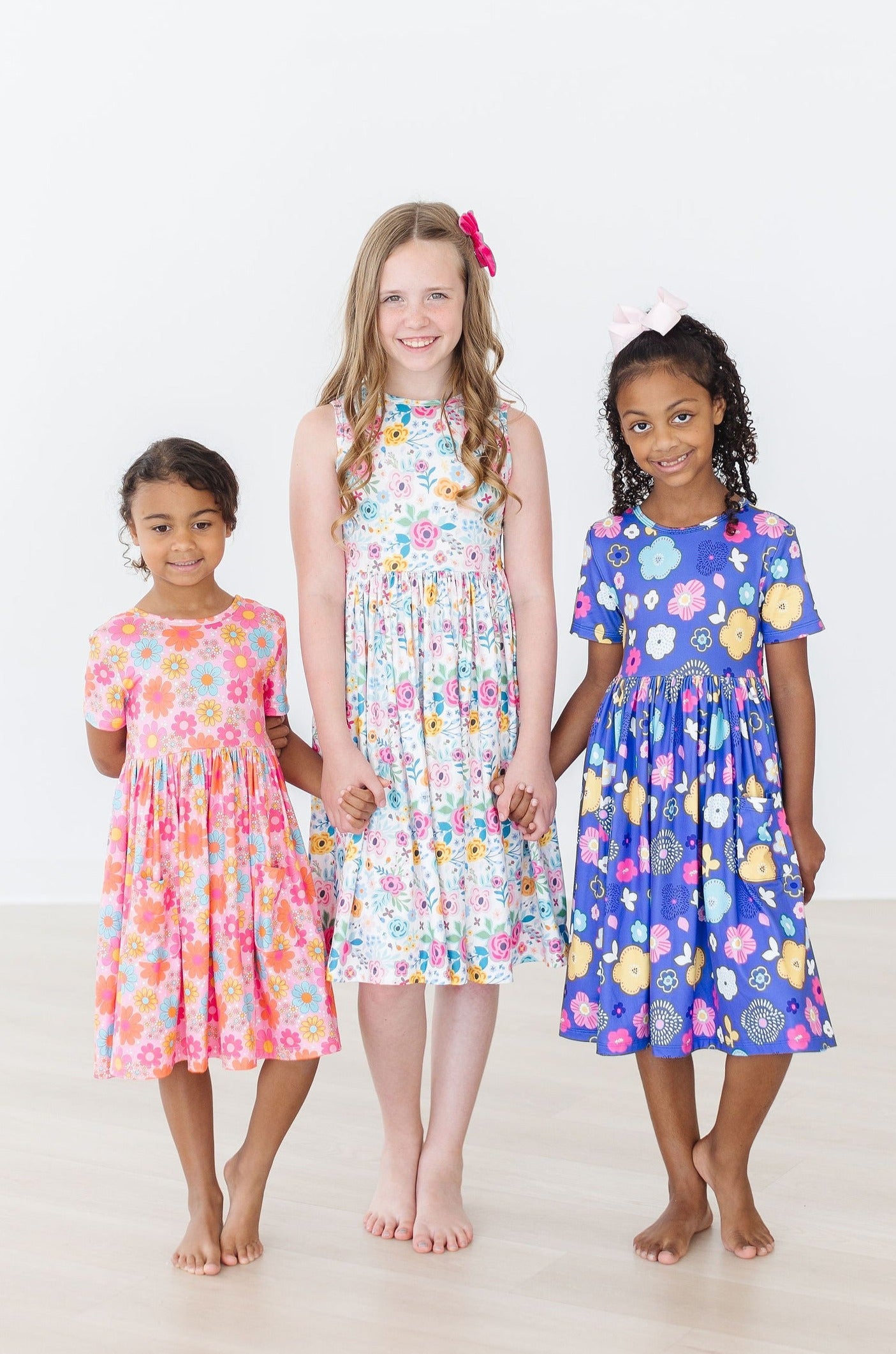 Floral Frenzy S/S Pocket Twirl Dress-Mila & Rose ®