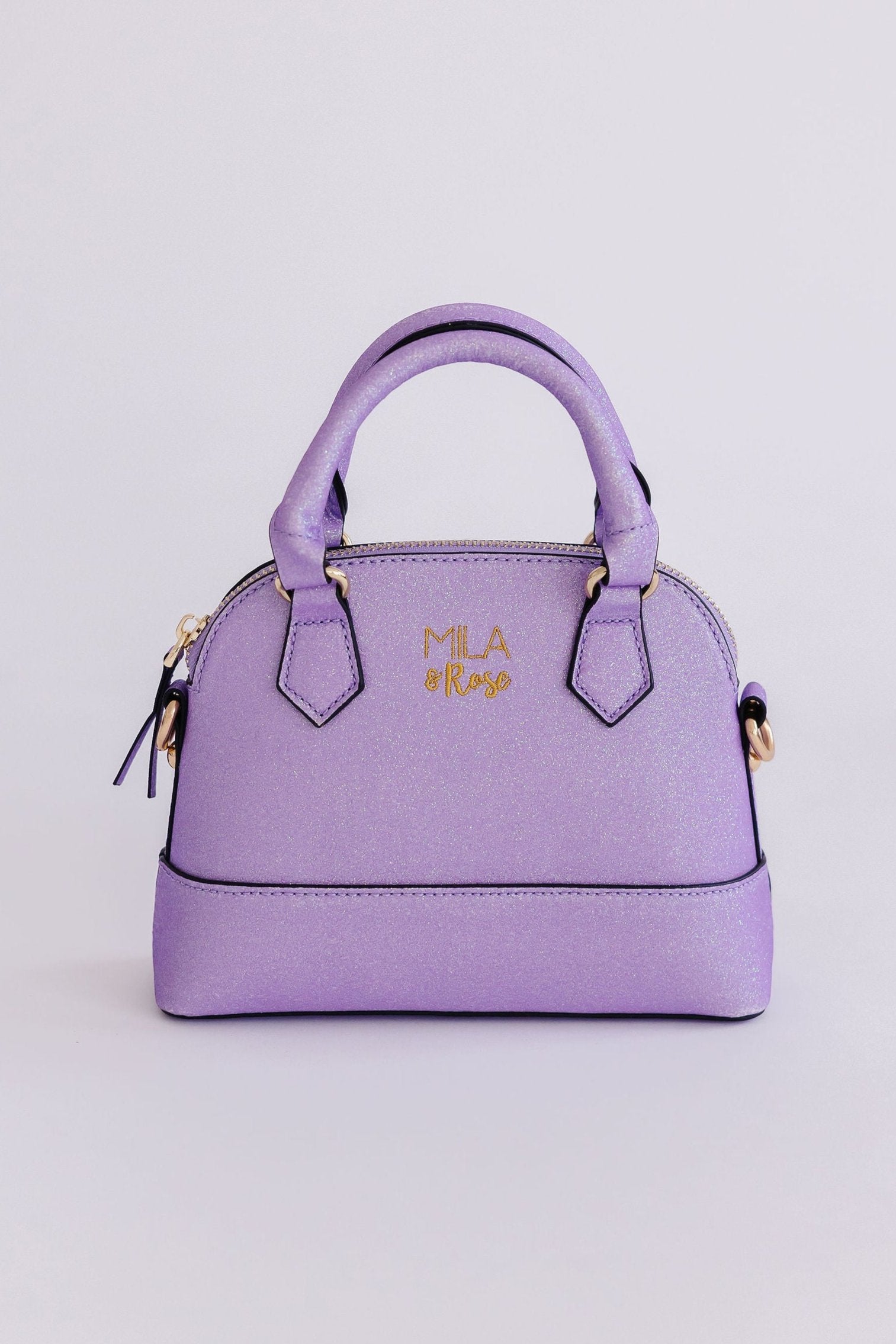 Lavender Glitter Girl's Crossbody Purse-Mila & Rose ®