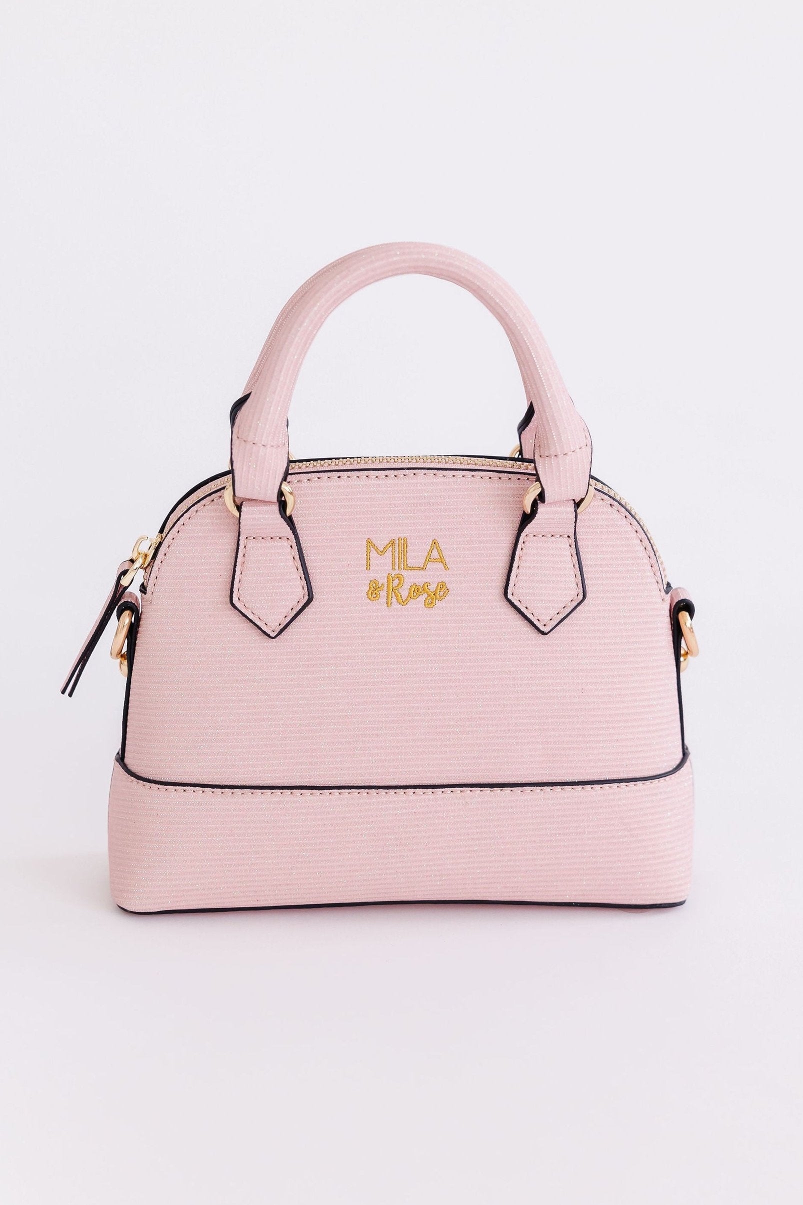 Light Pink Shimmer Girl's Crossbody Purse-Mila & Rose ®