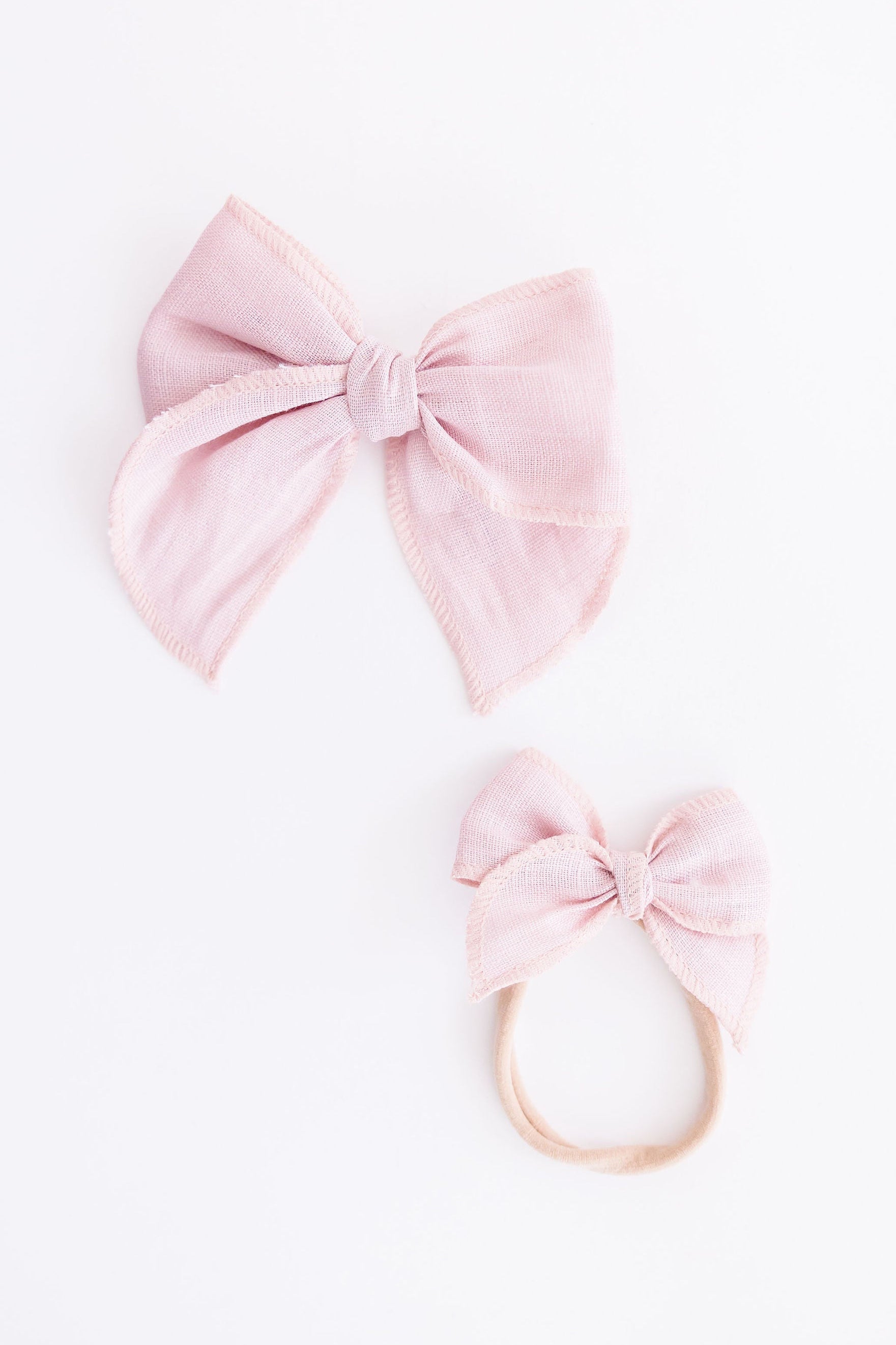 Classic Hair Bow - Vintage Pink-Mila & Rose ®