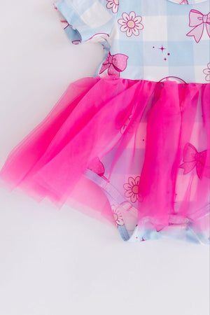 Take Me Out to the Bow Game Tutu Bodysuit-Mila & Rose ®