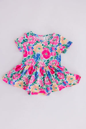 Wildflower Wishes S/S Twirl Bodysuit-Mila & Rose ®