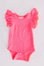 Neon Pink S/S Flutter Bodysuit-Mila & Rose ®