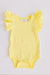 Yellow S/S Flutter Bodysuit-Mila & Rose ®