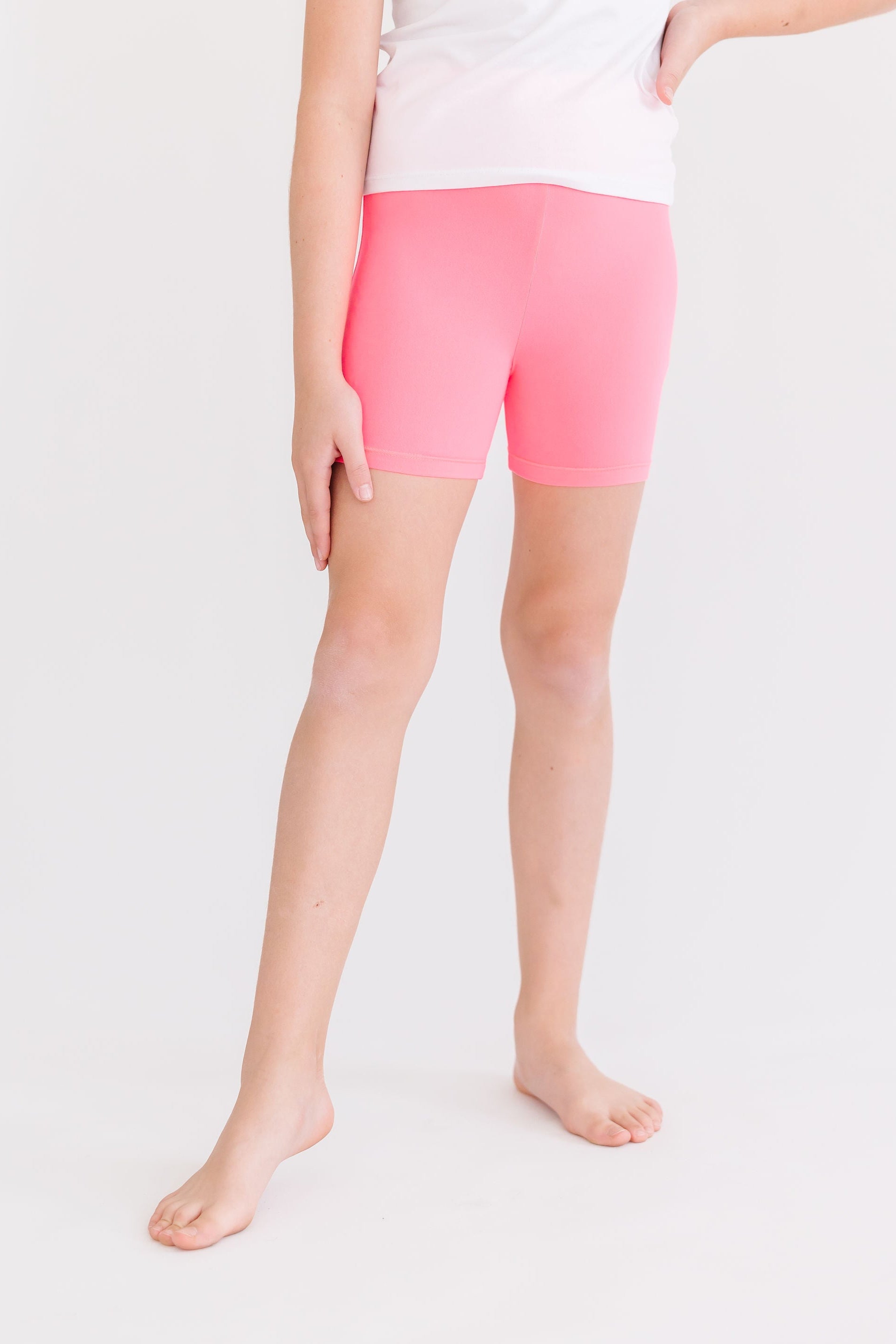 Neon Pink Twirl Shorts-Mila & Rose ®