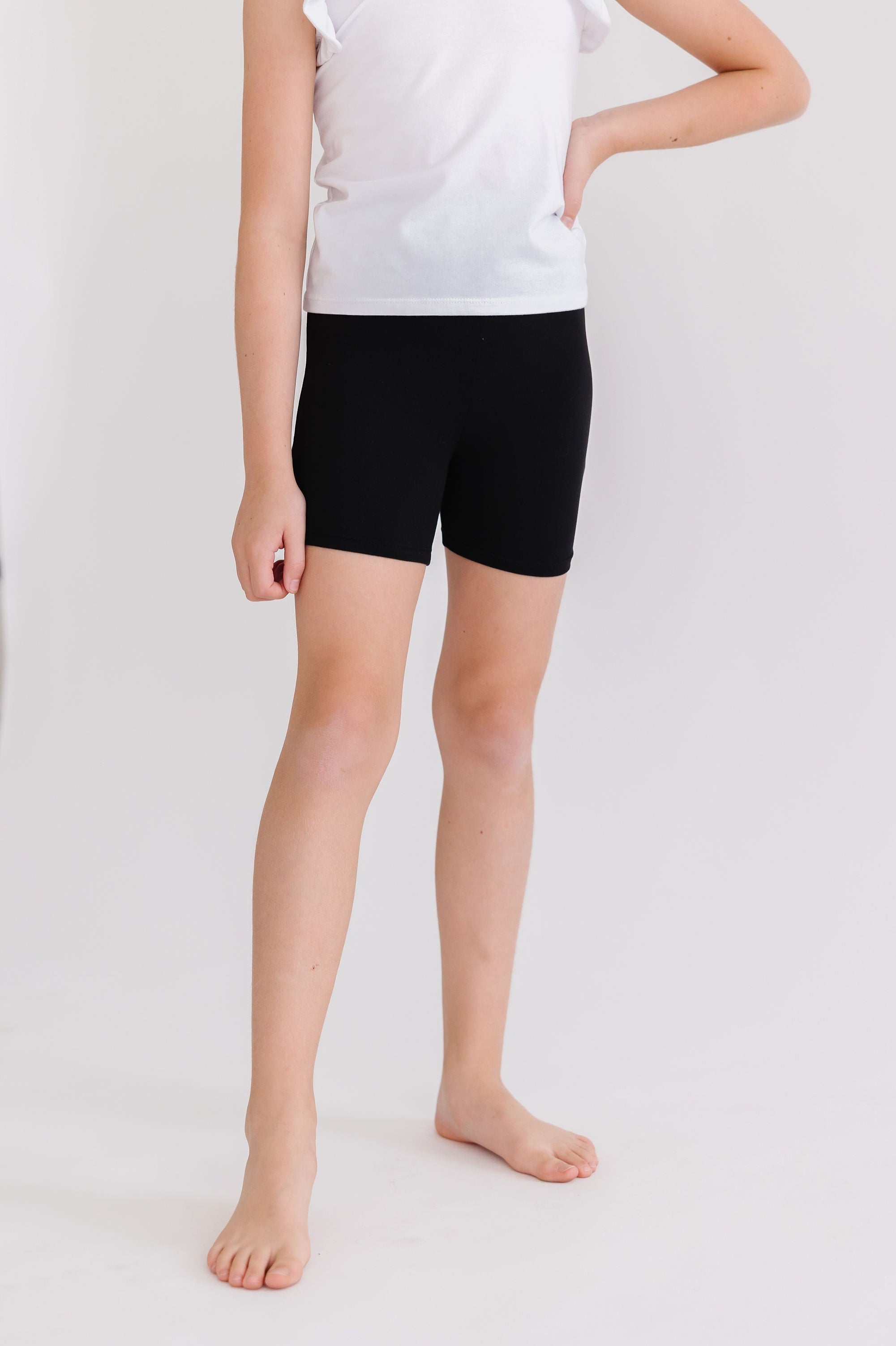 Black Twirl Shorts-Mila & Rose ®