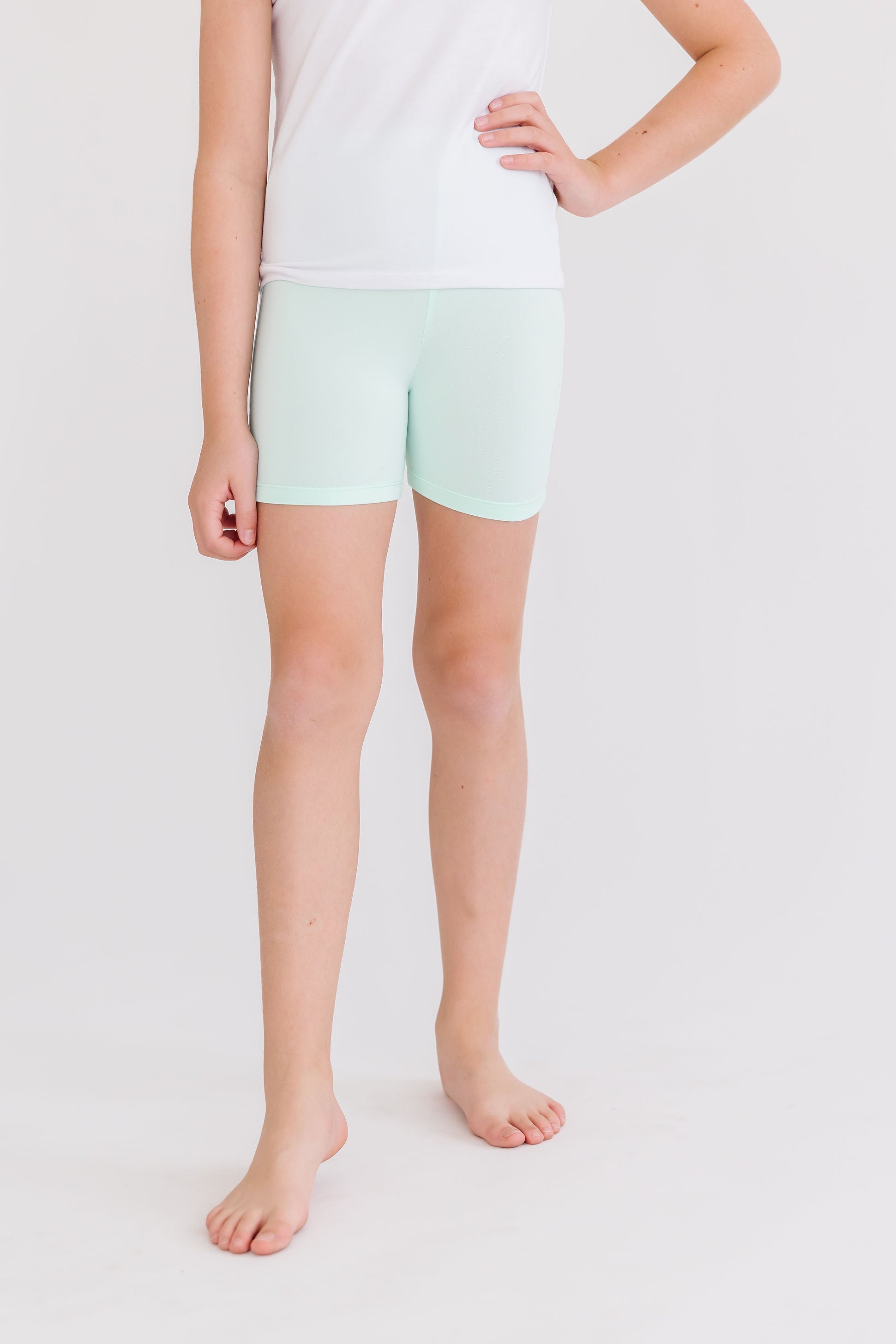 Pastel Green Twirl Shorts-Mila & Rose ®