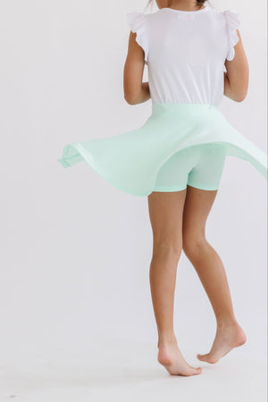 Pastel Green Twirl Skort-Mila & Rose ®