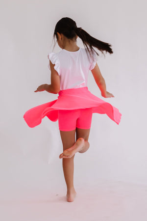 Neon Pink Twirl Skort-Mila & Rose ®