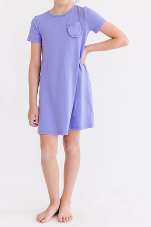 Periwinkle T-Shirt Dress-Mila & Rose ®