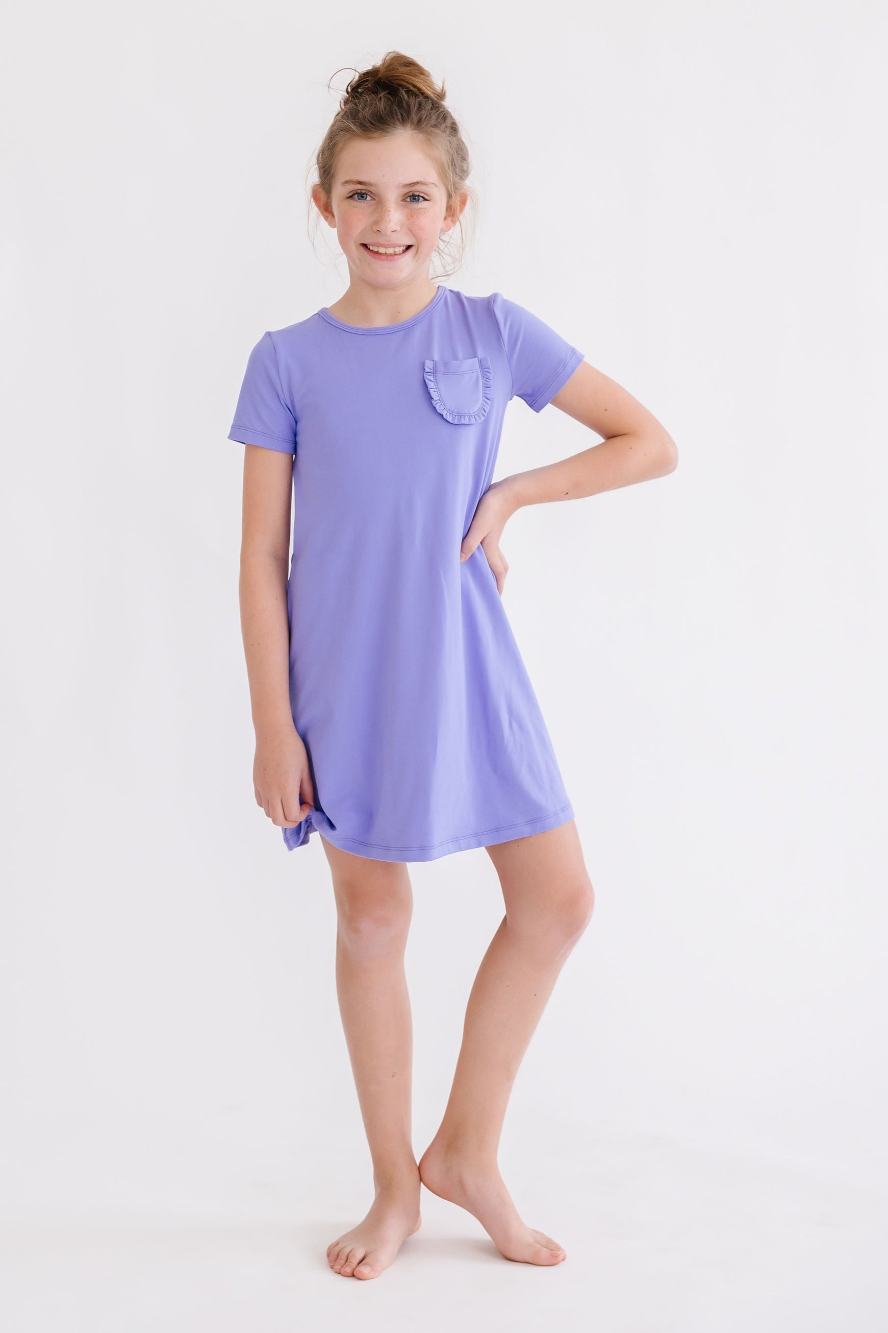 Periwinkle T-Shirt Dress-Mila & Rose ®