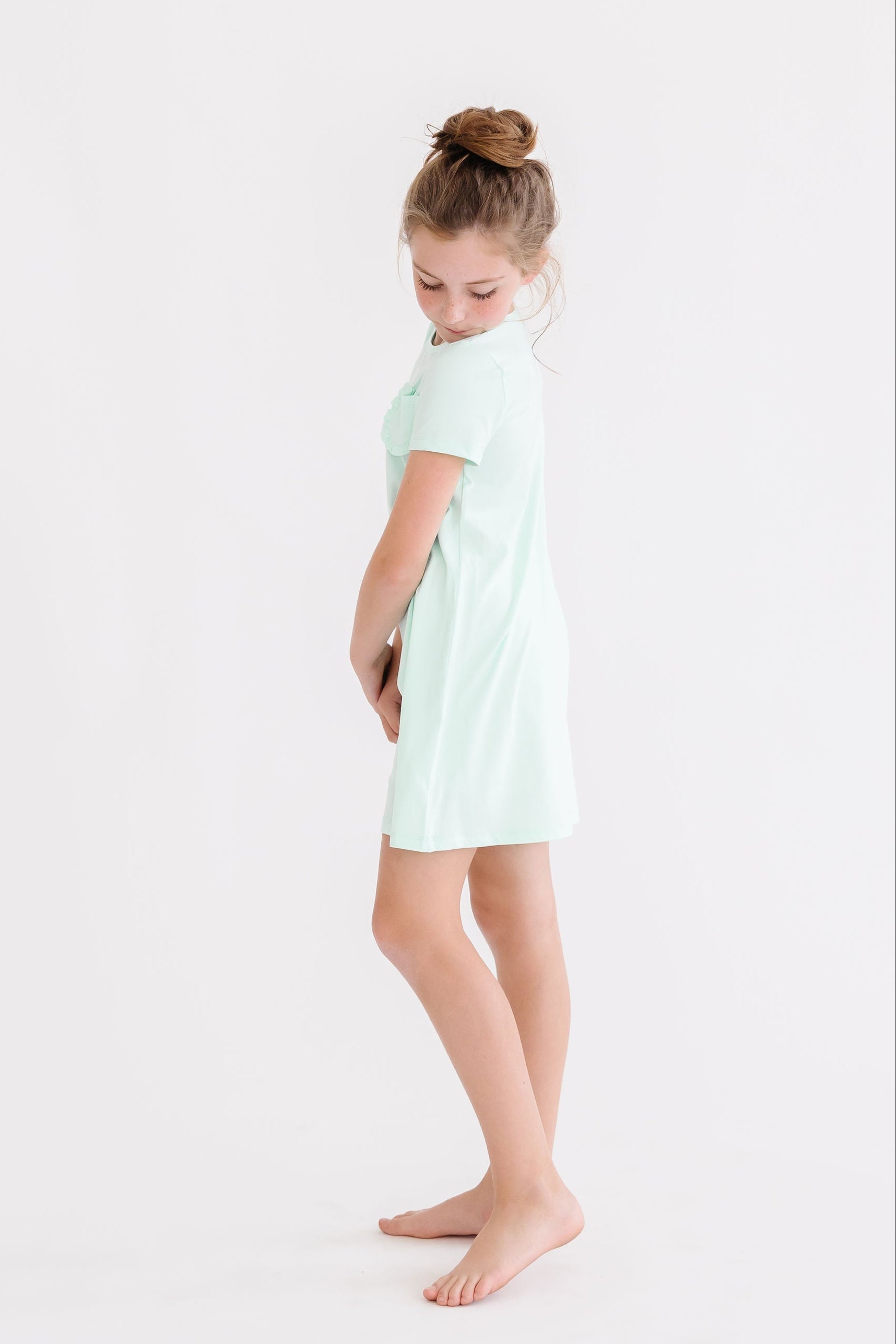 Pastel Green T-Shirt Dress-Mila & Rose ®