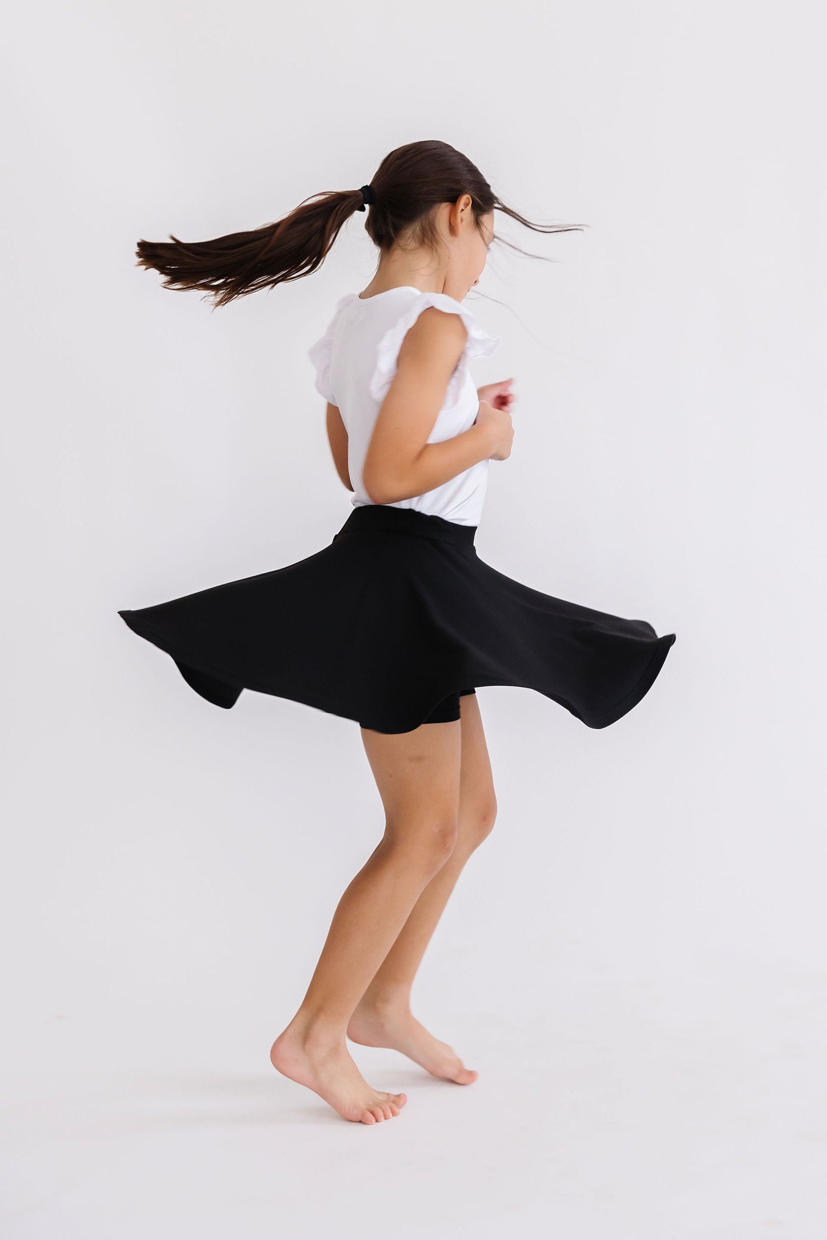 Black Twirl Skort-Mila & Rose ®