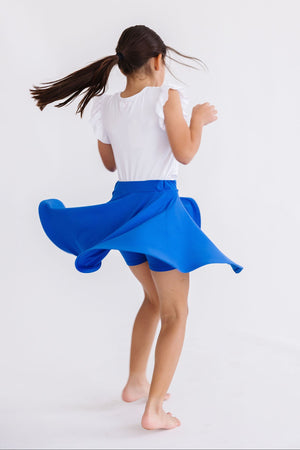 Royal Blue Twirl Skort-Mila & Rose ®