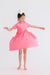 Neon Pink S/S Pocket Twirl Dress-Mila & Rose ®