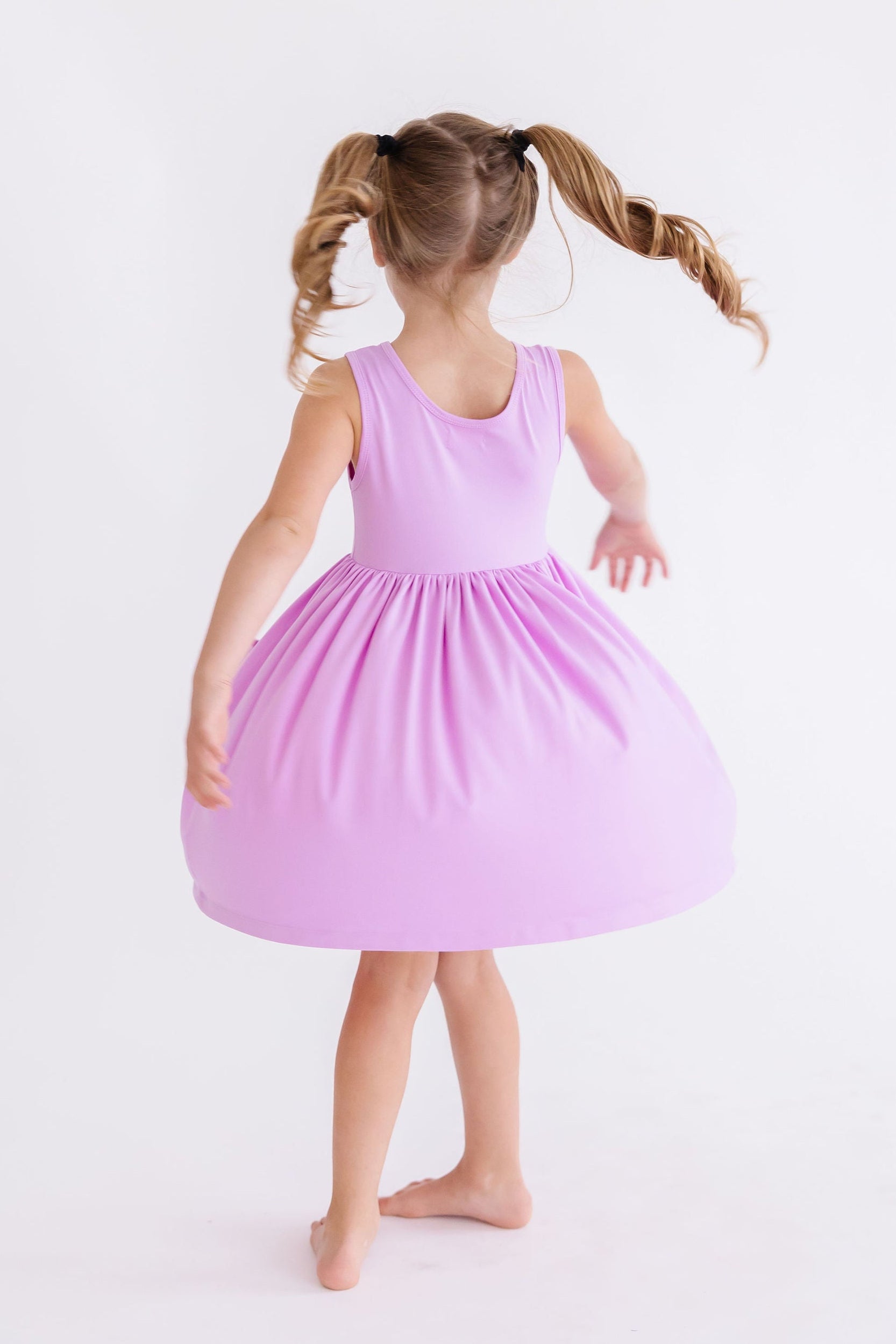 Bright Lilac Tank Pocket Twirl Dress-Mila & Rose ®