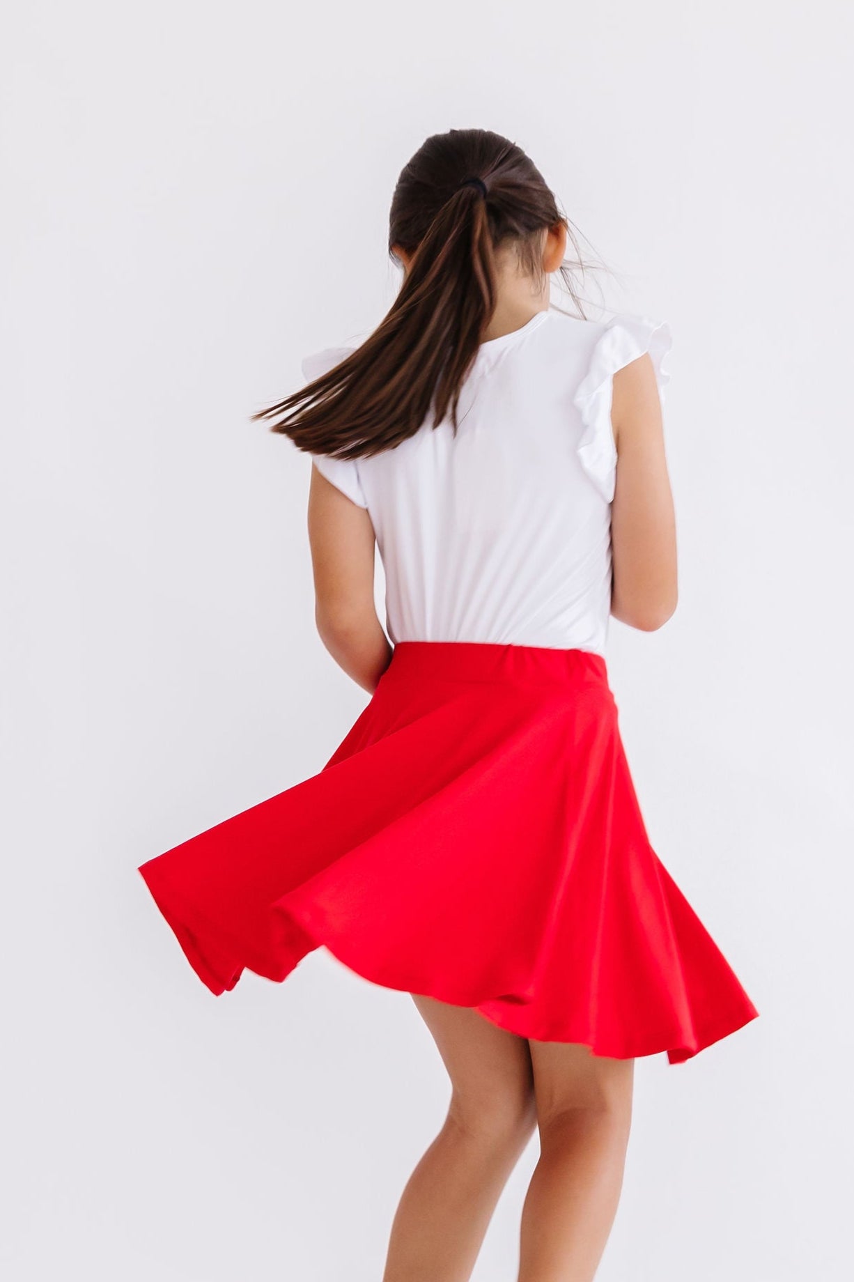 Red Twirl Skort-Mila & Rose ®