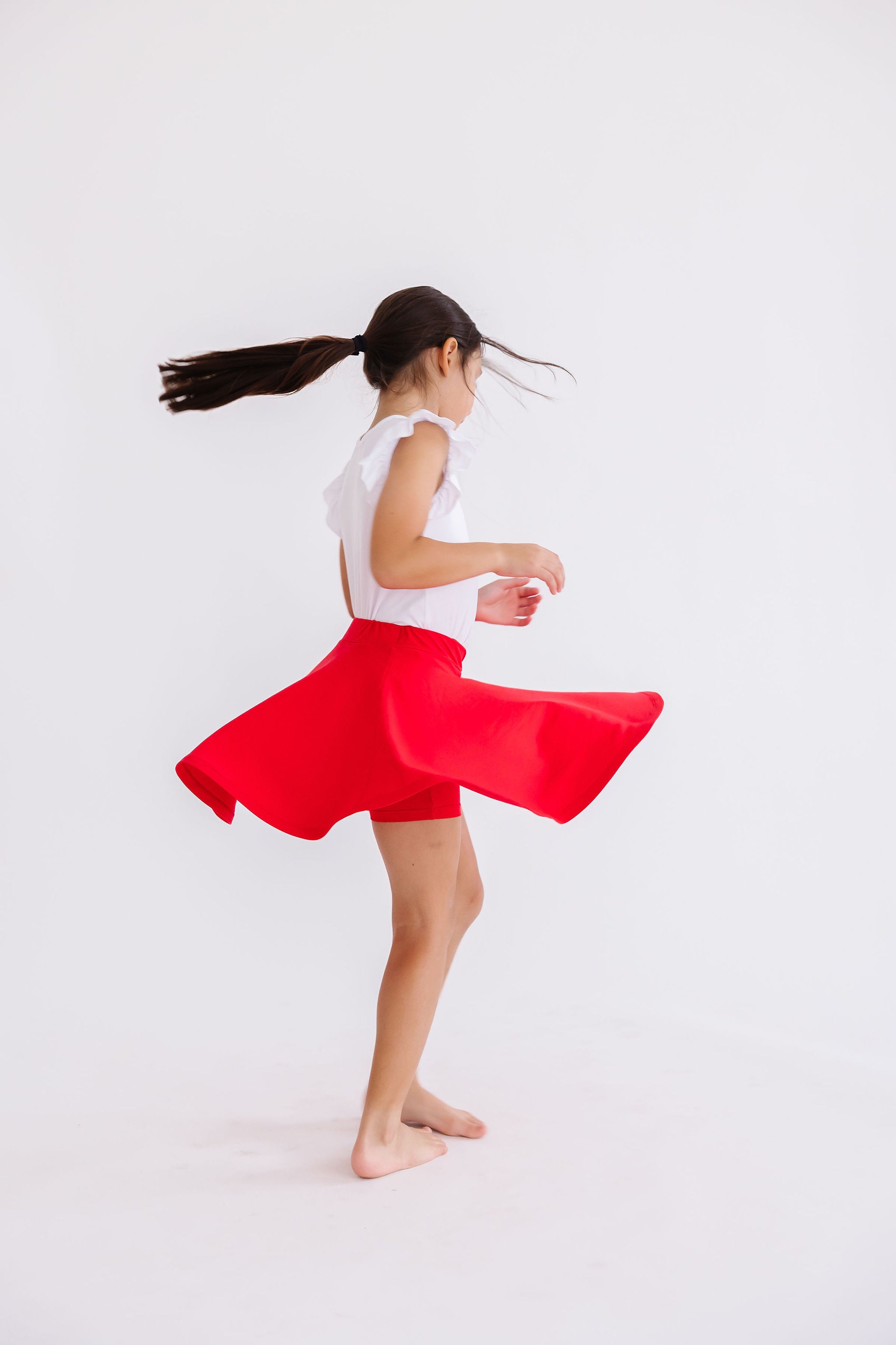 Red Twirl Skort-Mila & Rose ®