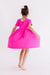 Hot Pink S/S Pocket Twirl Dress-Mila & Rose ®