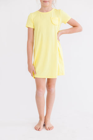 Yellow T-Shirt Dress-Mila & Rose ®