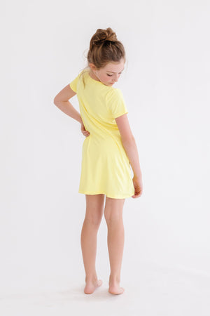 Yellow T-Shirt Dress-Mila & Rose ®