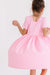 Bubblegum Pink S/S Pocket Twirl Dress-Mila & Rose ®