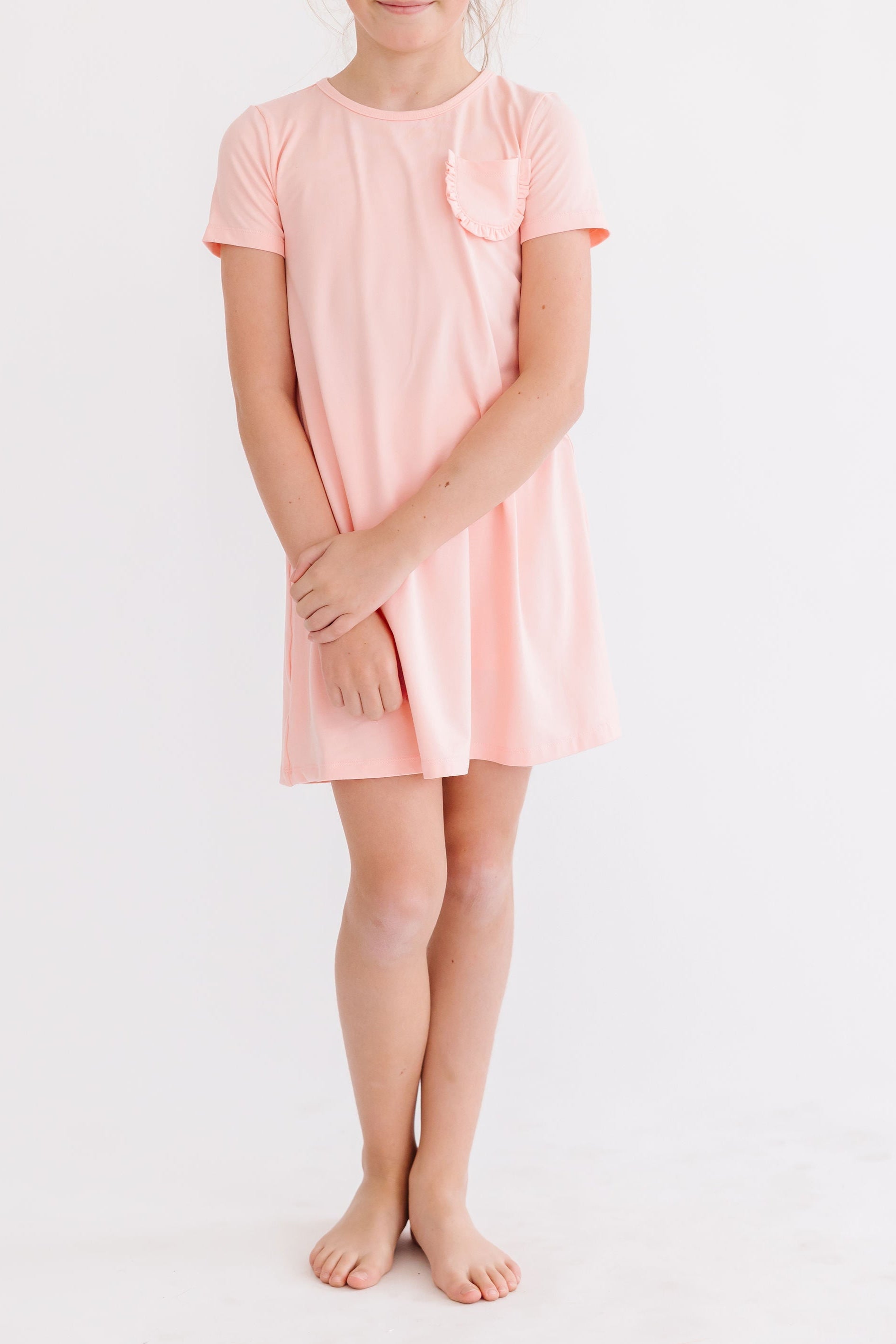 Peach T-Shirt Dress-Mila & Rose ®