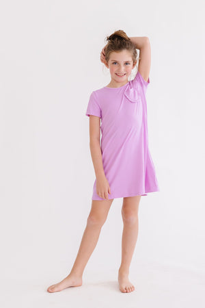 Bright Lilac T-Shirt Dress-Mila & Rose ®