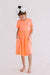 Neon Coral S/S Pocket Twirl Dress-Mila & Rose ®