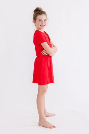 Red T-Shirt Dress-Mila & Rose ®