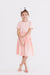 Peach S/S Pocket Twirl Dress-Mila & Rose ®