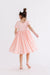 Peach S/S Pocket Twirl Dress-Mila & Rose ®