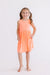 Neon Coral Tank Pocket Twirl Dress-Mila & Rose ®