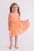 Neon Coral Tank Pocket Twirl Dress-Mila & Rose ®