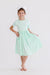 Pastel Green S/S Pocket Twirl Dress-Mila & Rose ®