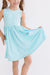 Aqua Tank Pocket Twirl Dress-Mila & Rose ®