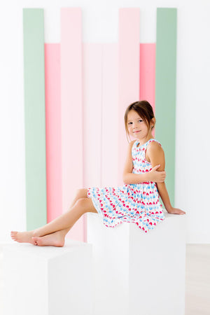 Red, White & Cute Tank Twirl Dress-Mila & Rose ®