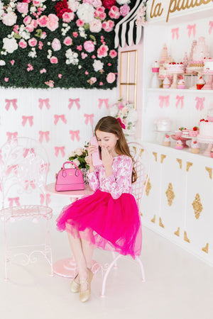 Pretty in Pink L/S Tutu Dress-Mila & Rose ®