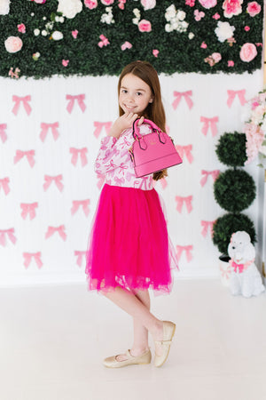 Pretty in Pink L/S Tutu Dress-Mila & Rose ®