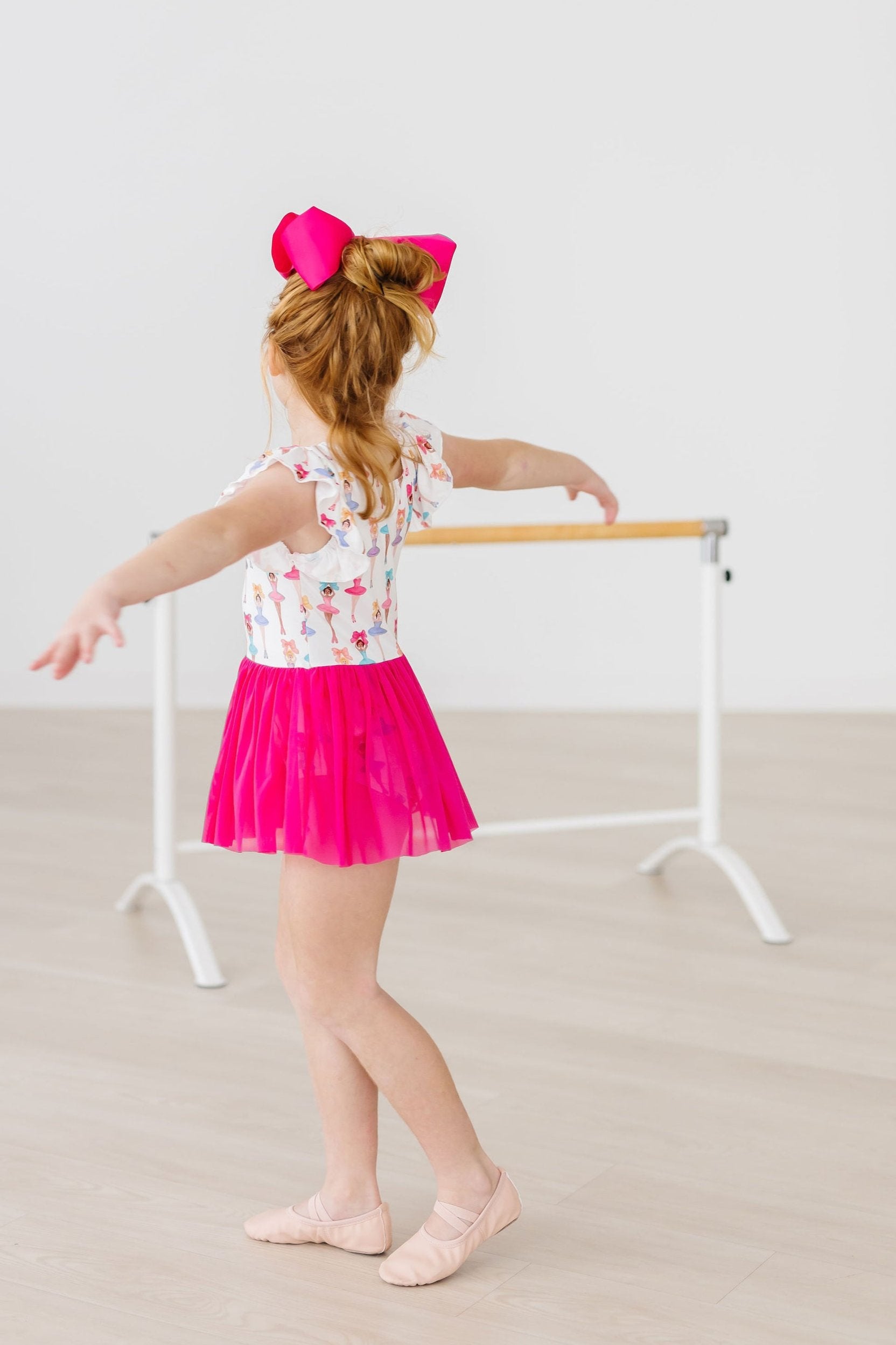 Ballerina Bows S/S Twirl Leotard-Mila & Rose ®