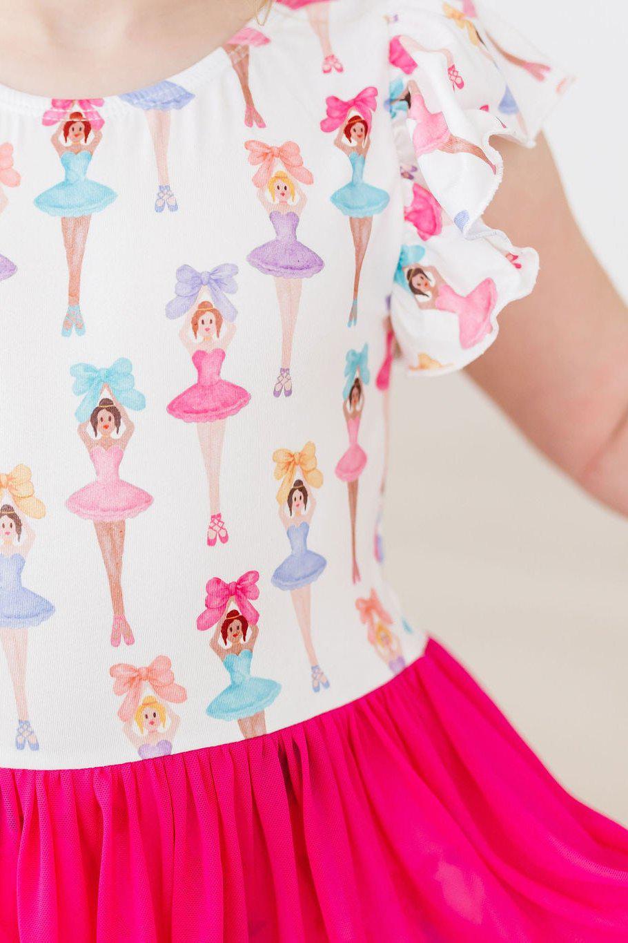 Ballerina Bows S/S Twirl Leotard-Mila & Rose ®