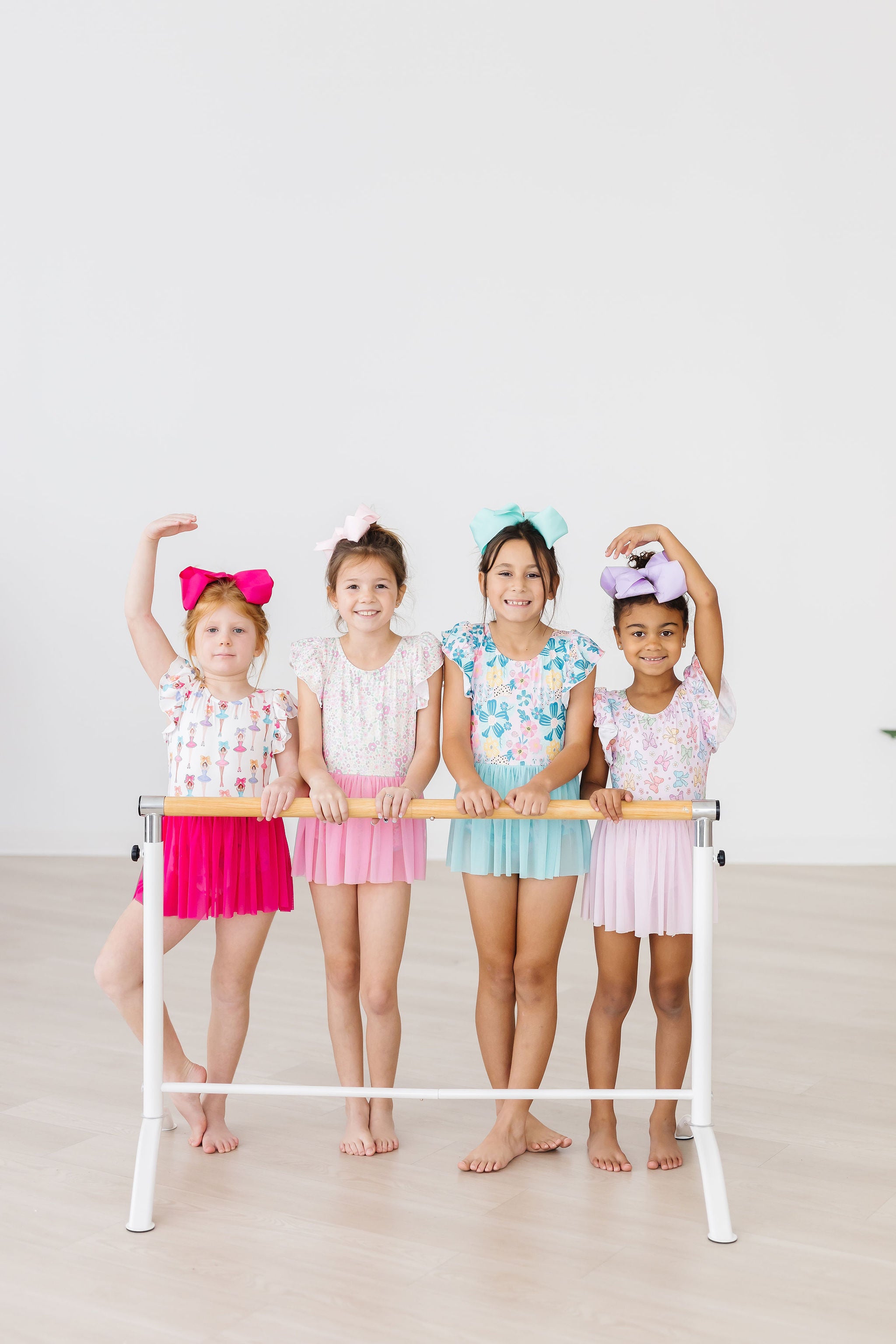 Springtime Bows S/S Twirl Leotard-Mila & Rose ®