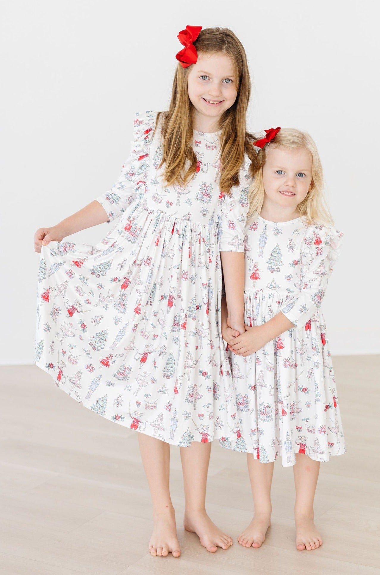 Clara s Christmas Ruffle Twirl Dress