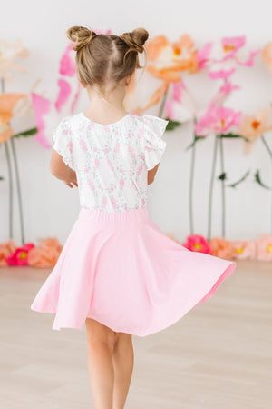 Bubblegum Pink Twirl Skort-Mila & Rose ®